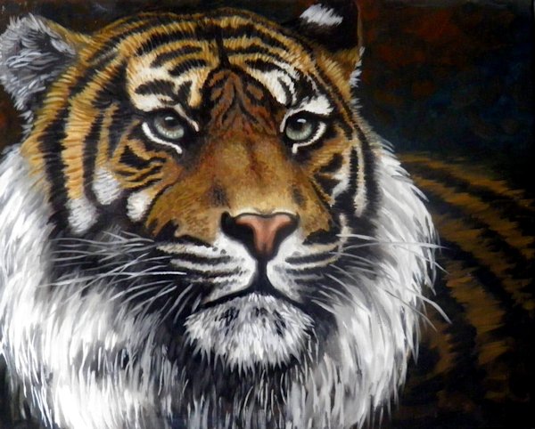 Wildlife schilderij van tijger